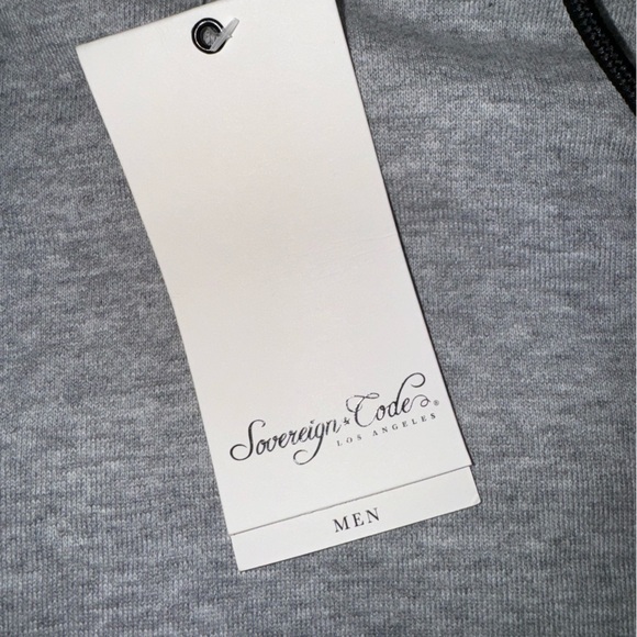 NWT Sovereign Code mens Brinx Cotton Hoodie heather grey/neon size XL - Picture 4 of 12